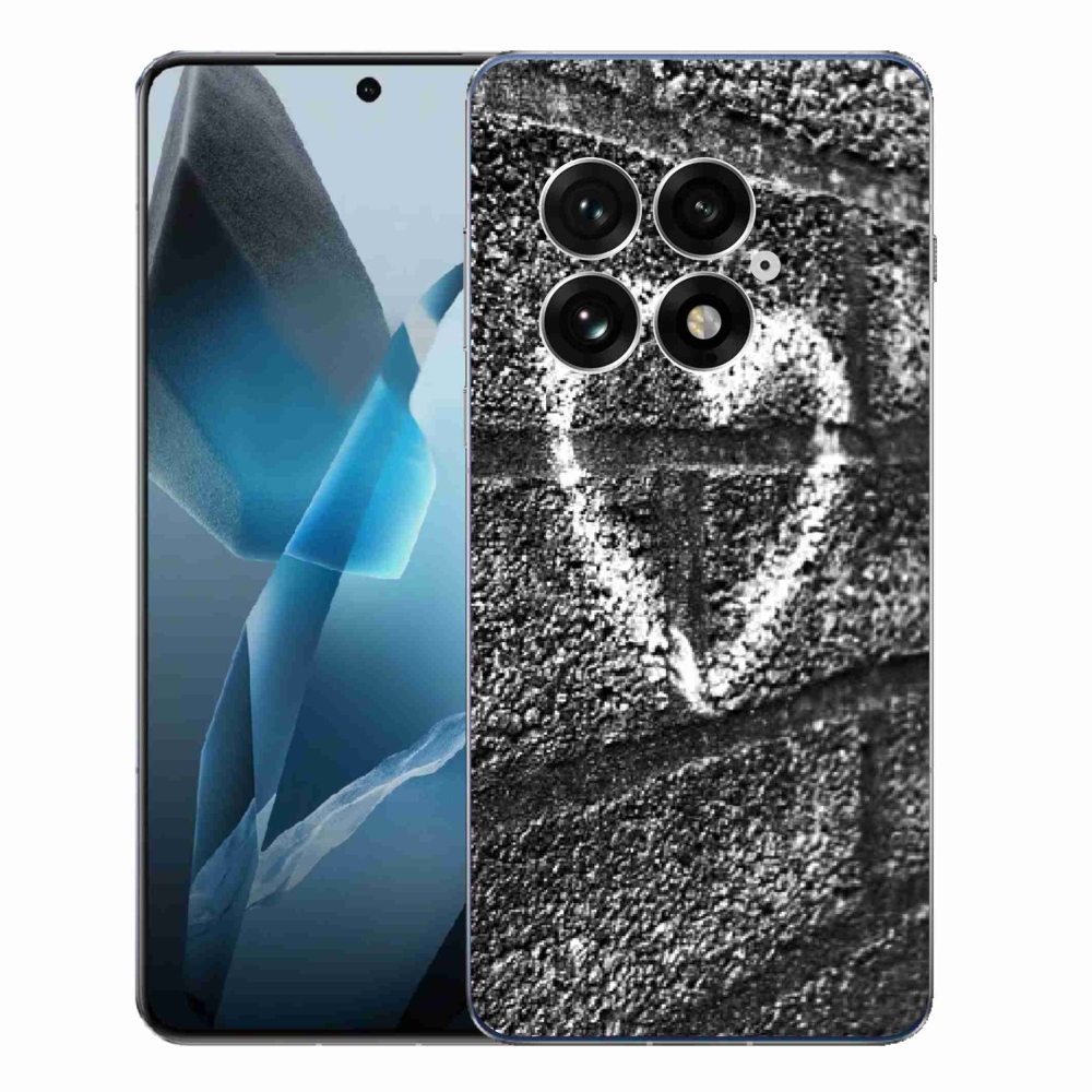 Zselés borítás mmCase a One Plus 13-on - szív a falon