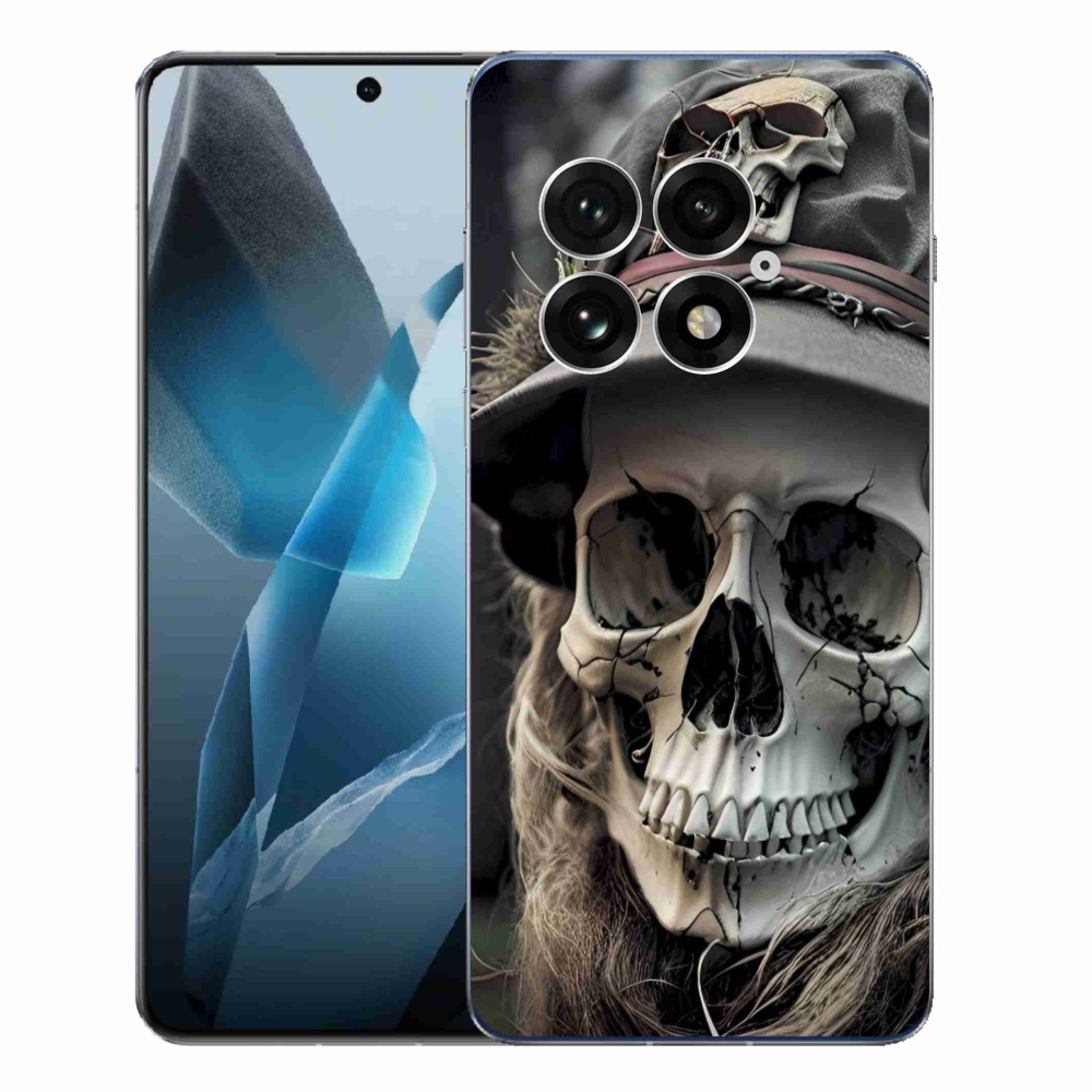 Zselés tok mmCase a One Plus 13-hoz - sötét koponya