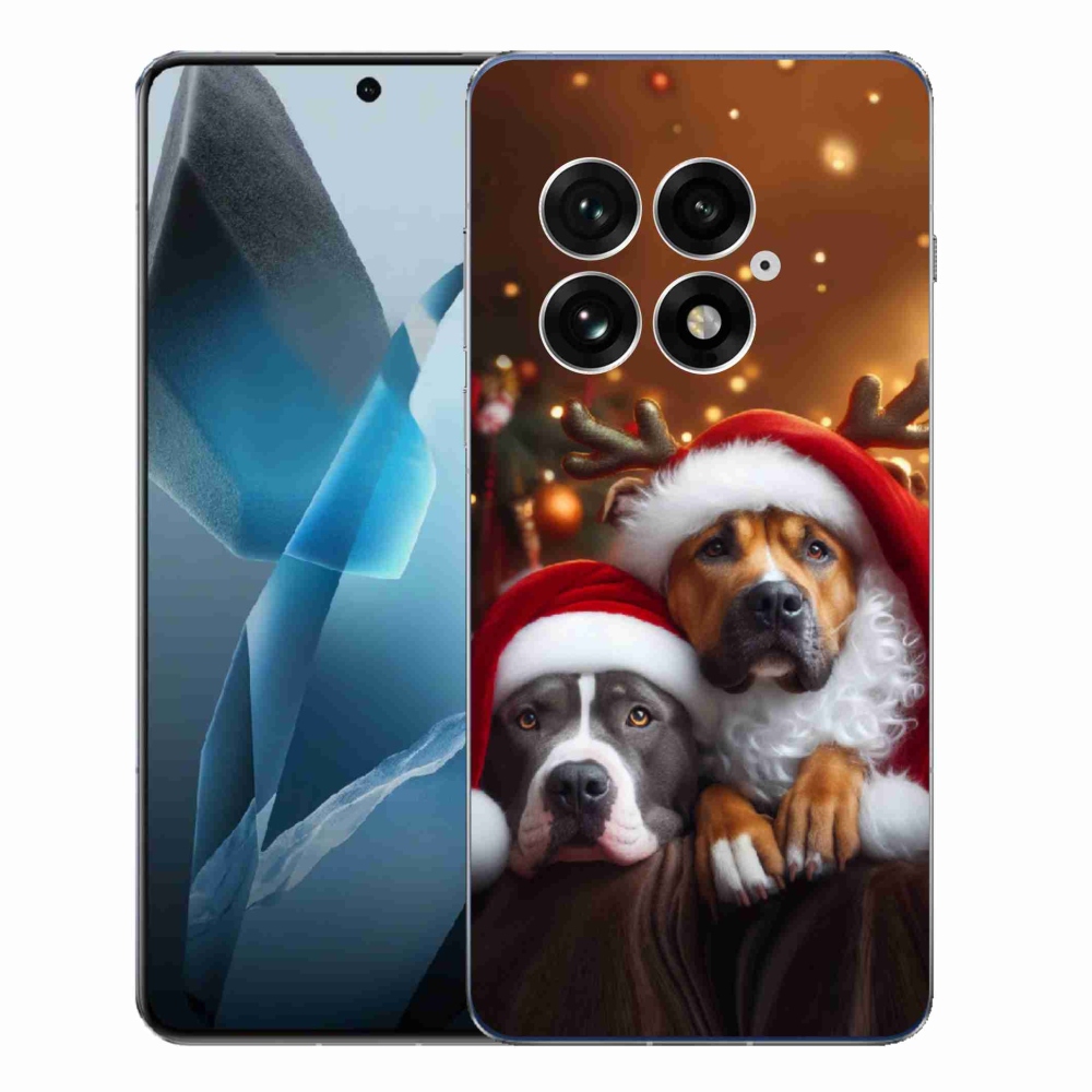 Gél borítás mmCase on One Plus 13 - Karácsonyi kutyák