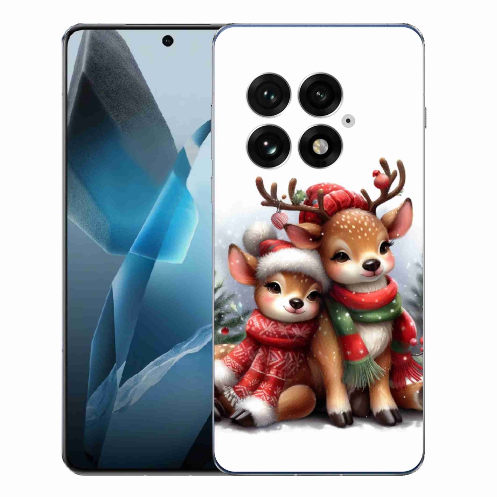 Gél borítás mmCase a One Plus 13-hoz - Karácsonyi rénszarvas