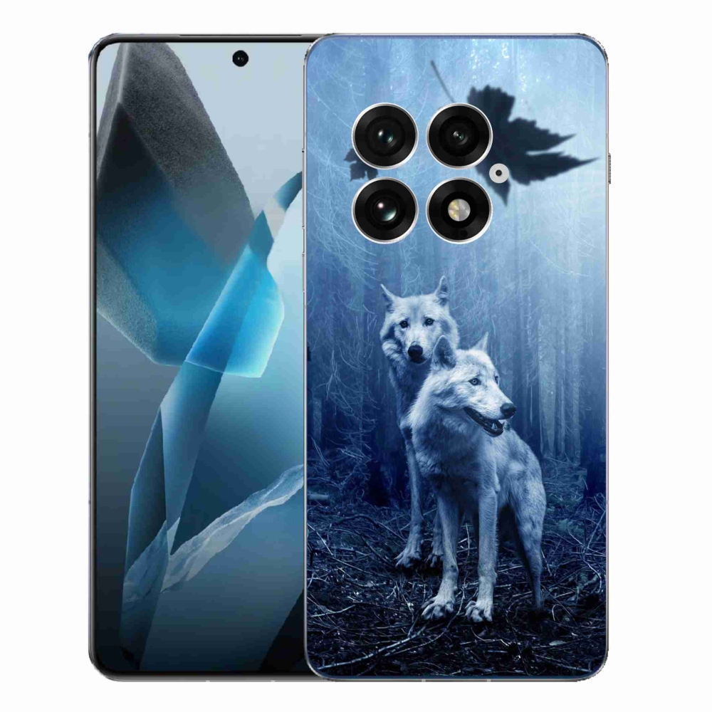 Zselés borítás mmCase a One Plus 13-hoz - farkasok az erdőben