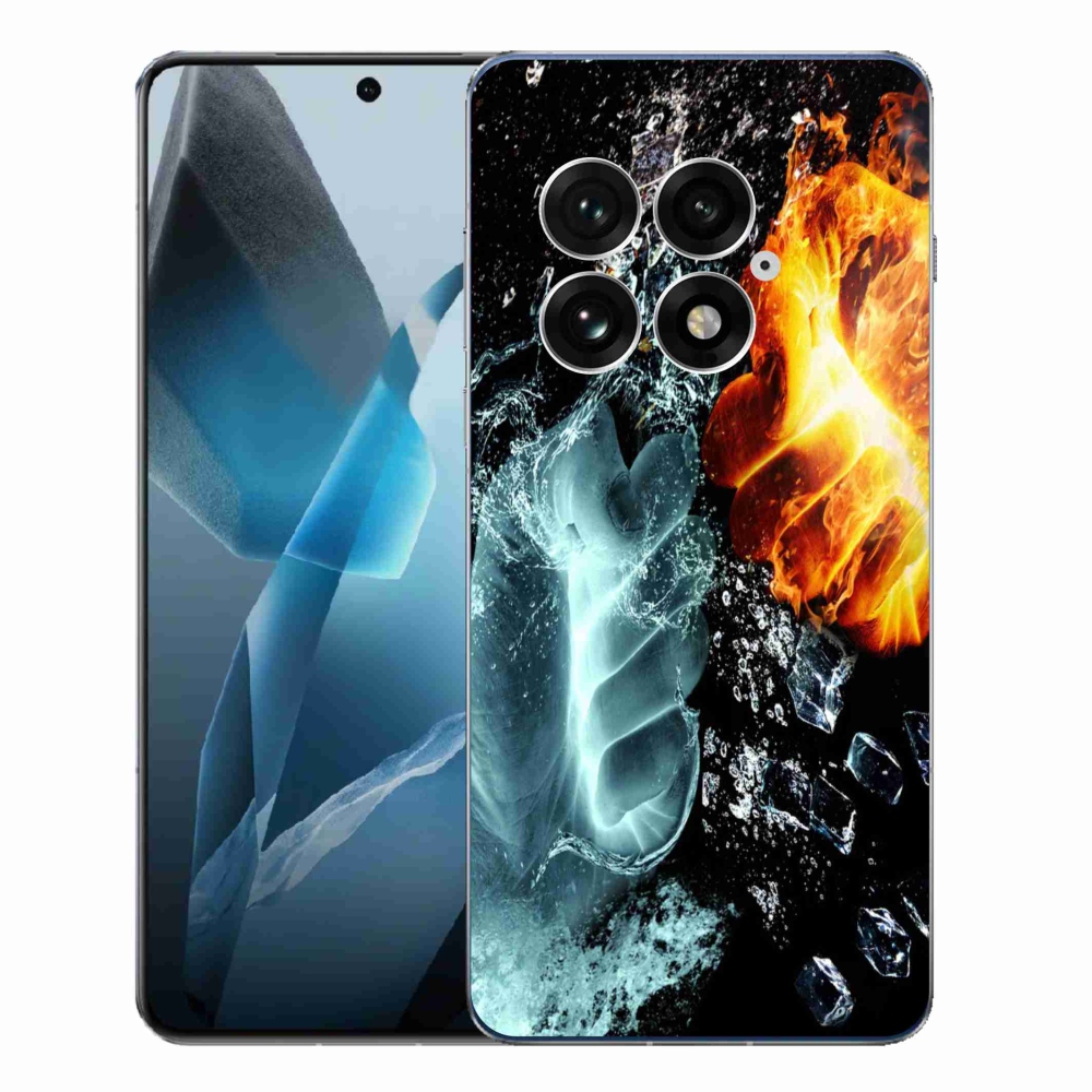Zselés borítás mmCase a One Plus 13-hoz - víz és tűz