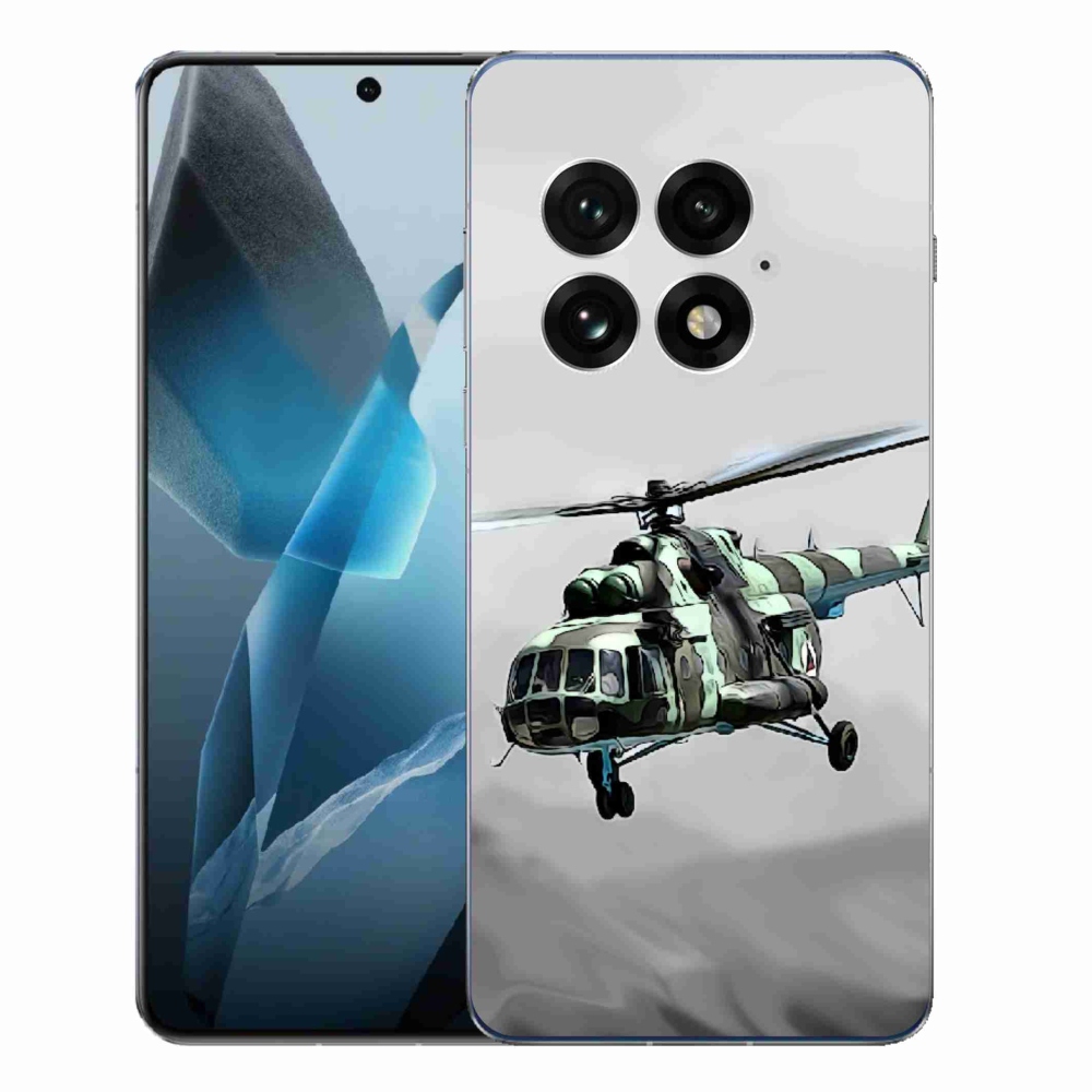 Zselés borítás mmCase a One Plus 13-hoz - katonai helikopterhez