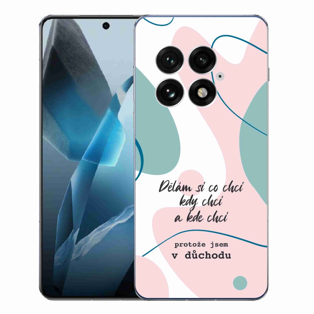 Gél borító mmCase a One Plus 13-on - vicces szöveg 10 fehér háttérrel