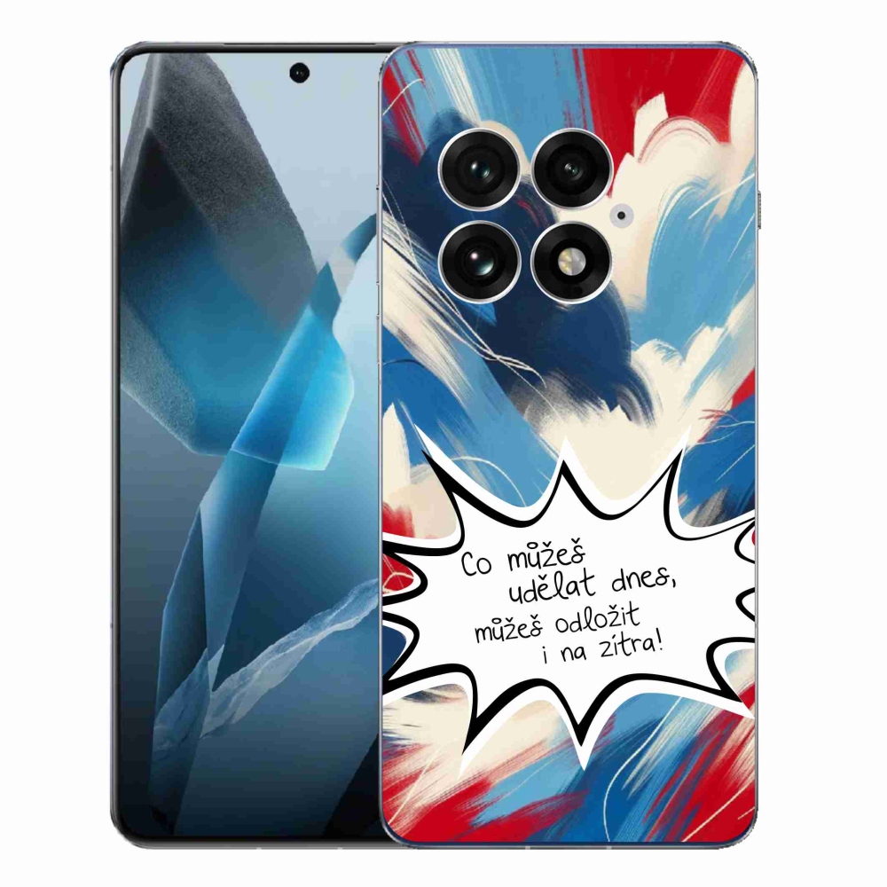 Gél borító mmCase a One Plus 13-hoz - vicces szöveg 9 fehér háttér