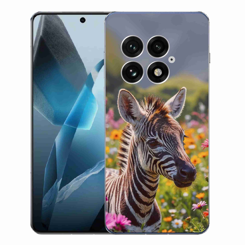 Zselés borítás mmCase a One Plus 13-hoz - zebra a réten