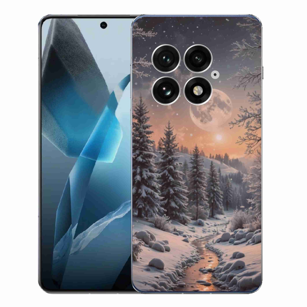 Zselés borítás mmCase a One Plus 13-hoz - téli táj 2