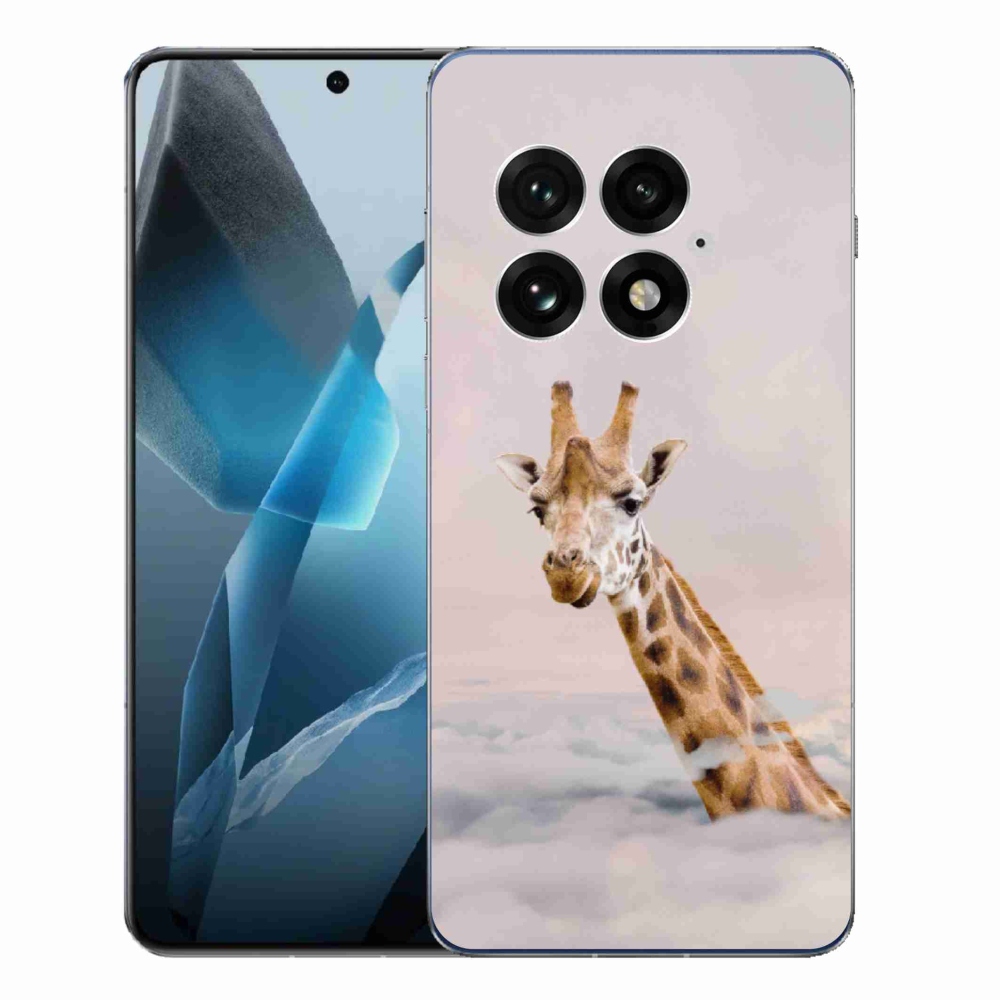 Gél borítás mmCase a One Plus 13-on - zsiráf a felhőkben