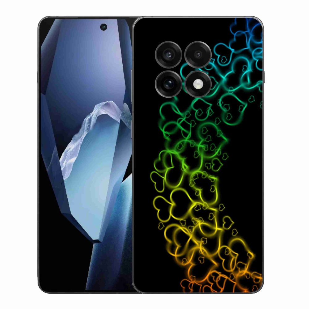 Zselés borítás mmCase a One Plus 13R készülékhez - színes szívek