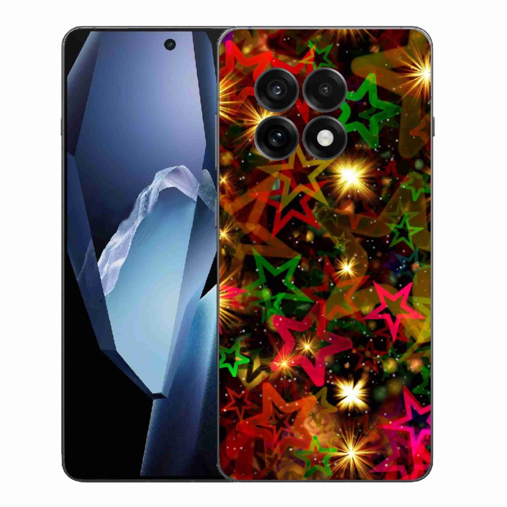 Zselés tok mmCase One Plus 13R készülékhez - színes csillagok