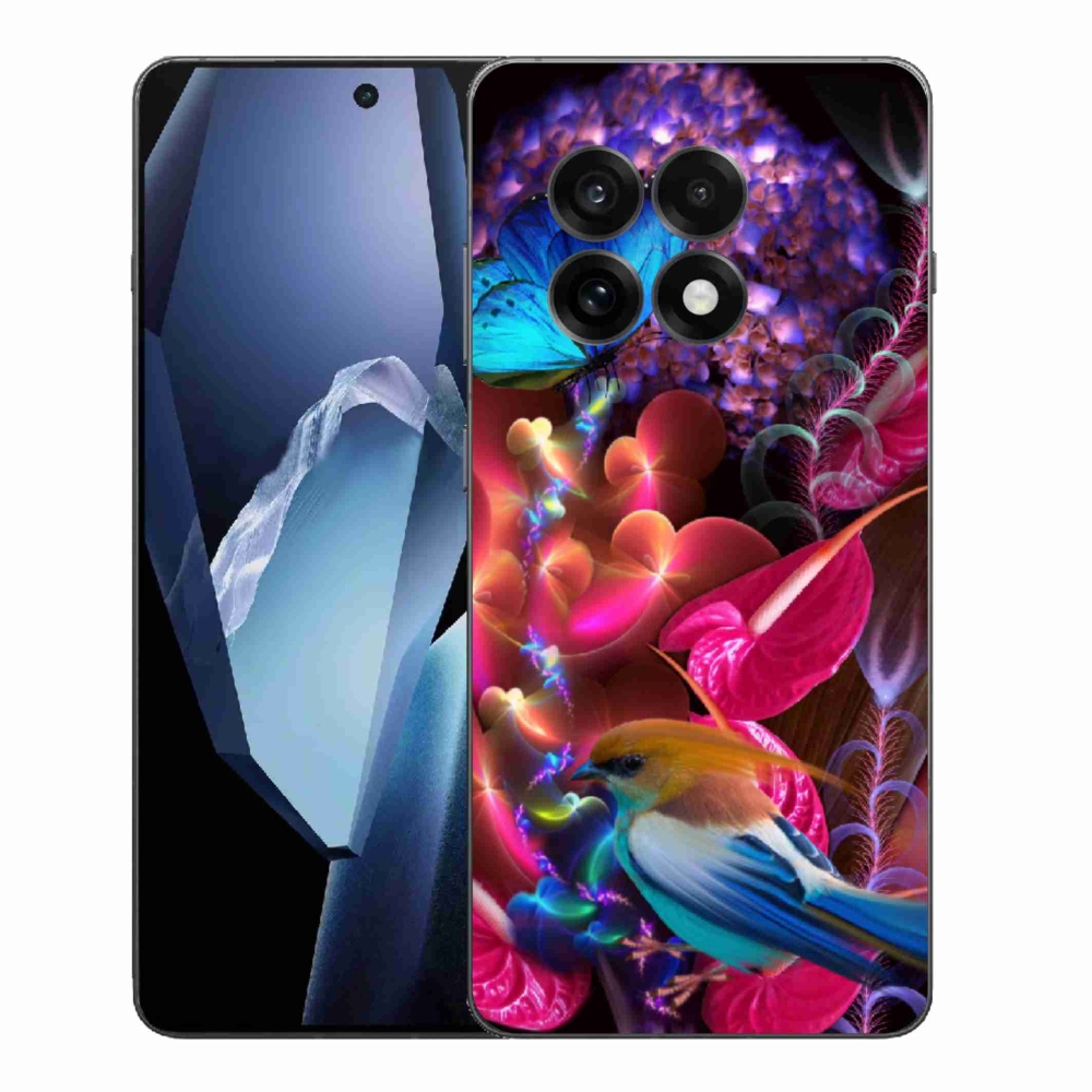 Zselés tok mmCase a One Plus 13R készülékhez - színes virágok