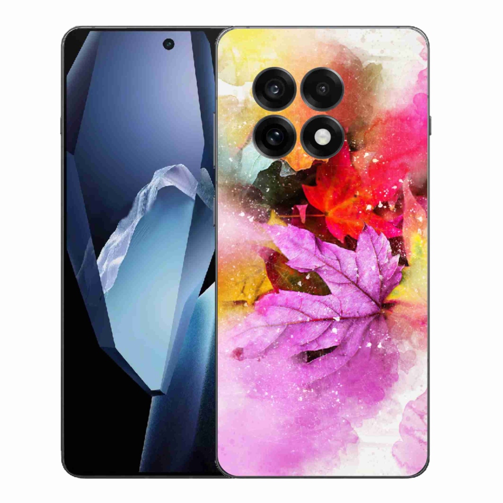 Zselés tok mmCase a One Plus 13R készülékhez - színes levelek