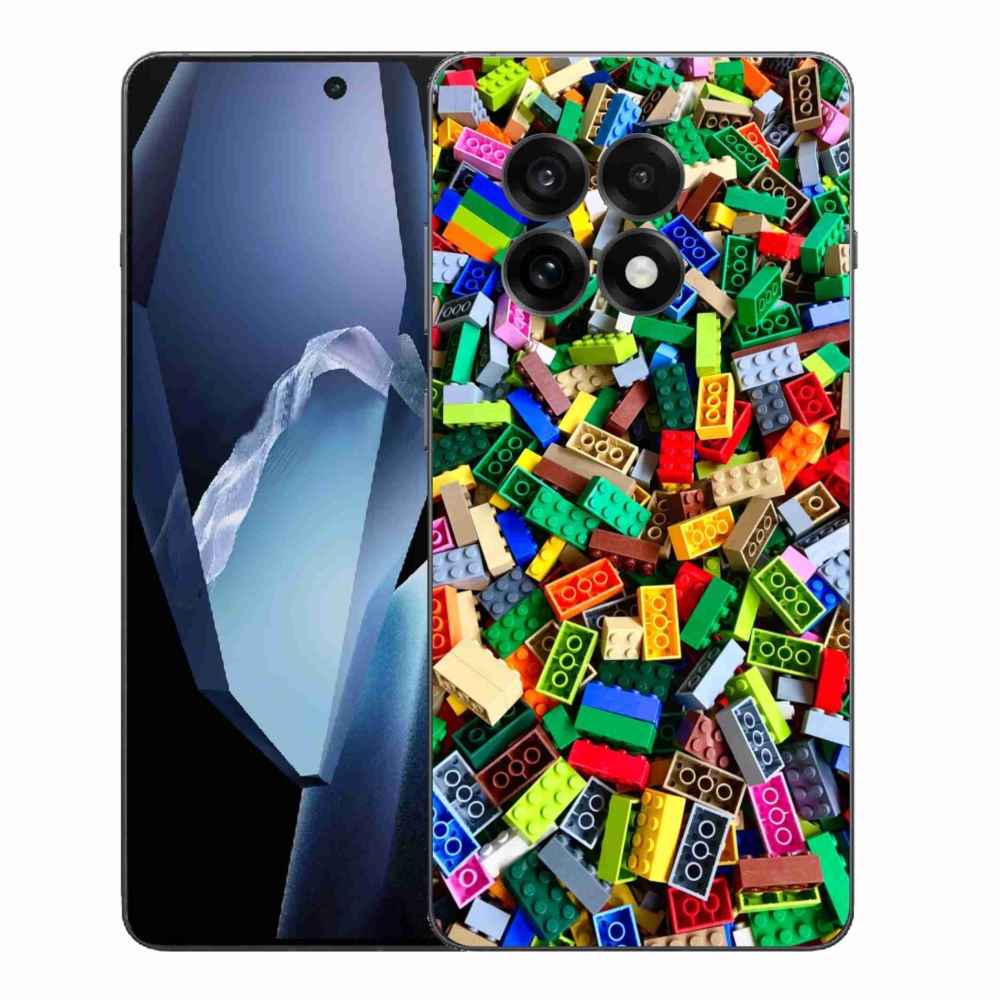 Zselés borítás mmCase a One Plus 13R készülékhez - színes építőelemek