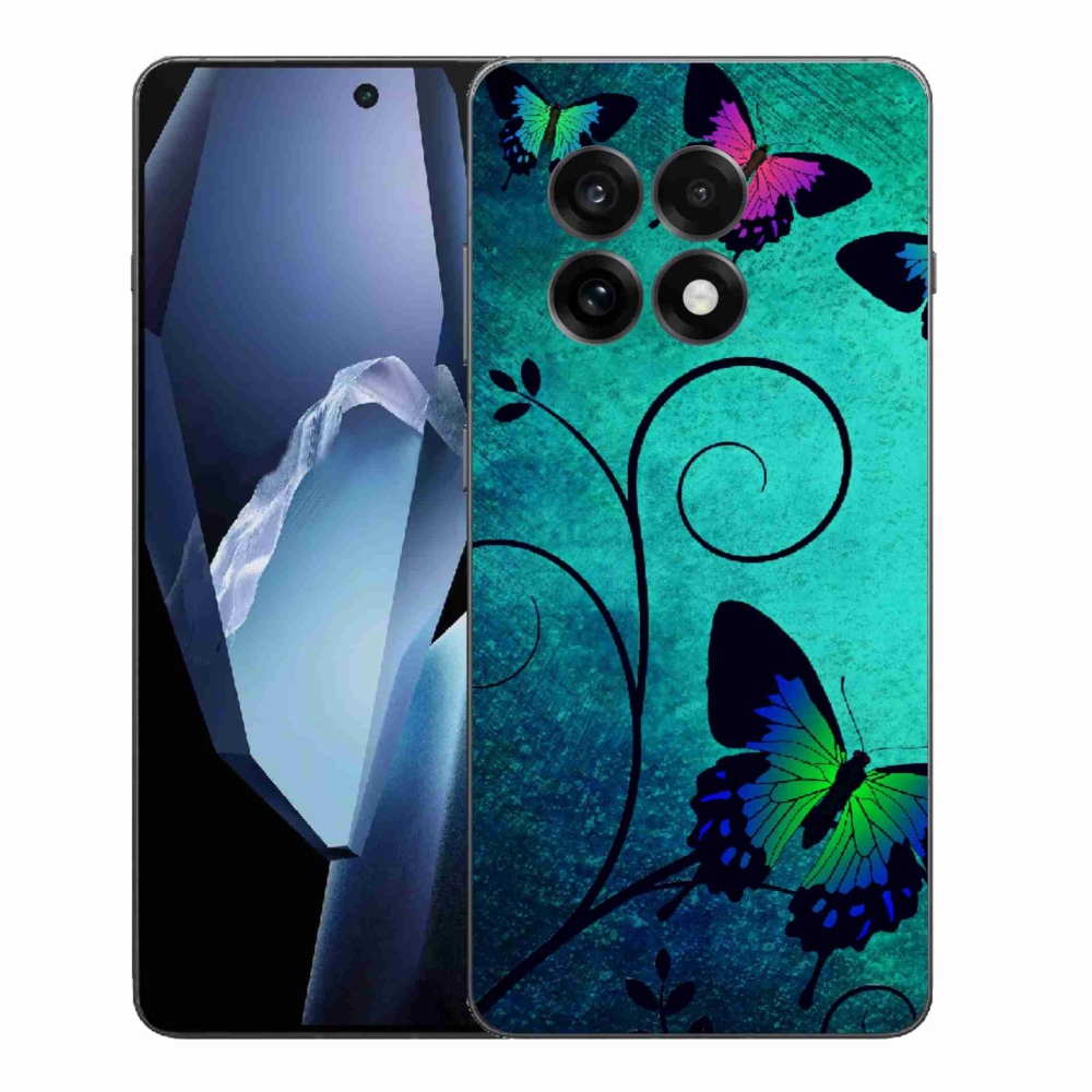Zselés tok mmCase One Plus 13R készülékhez - színes pillangók