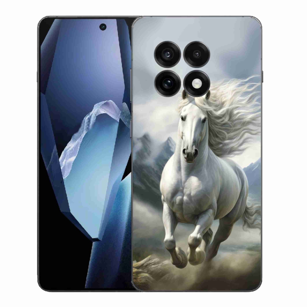 Zselés tok mmCase a One Plus 13R készülékhez - futó fehér ló 3