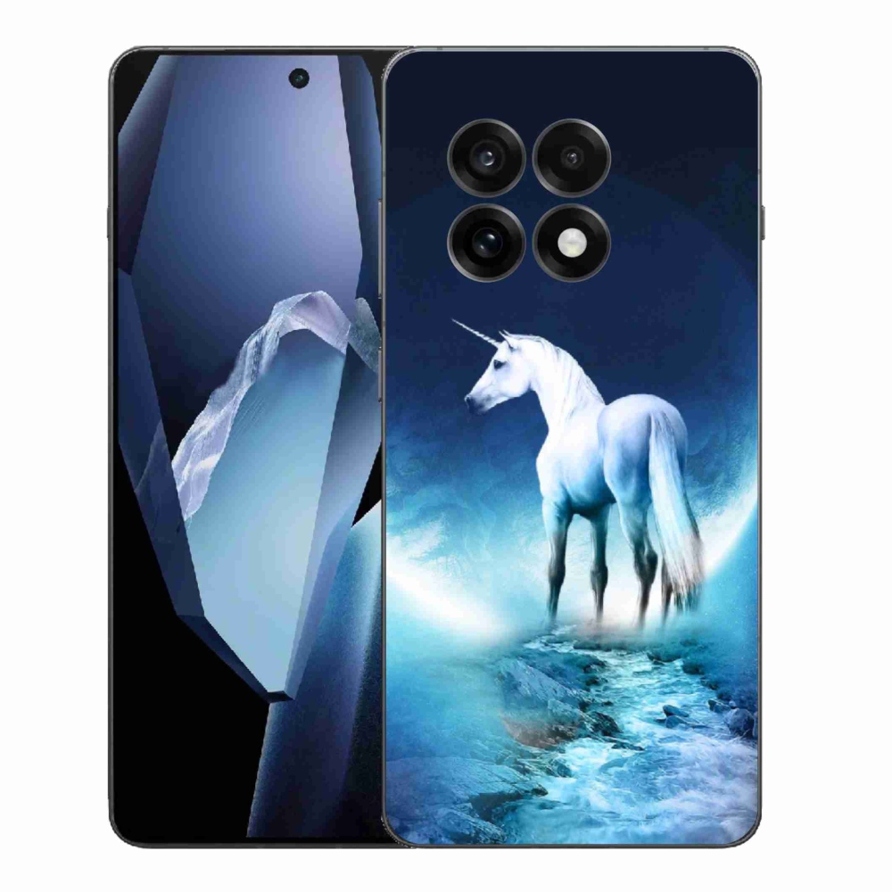 Zselés borítás mmCase One Plus 13R készülékhez - fehér egyszarvú