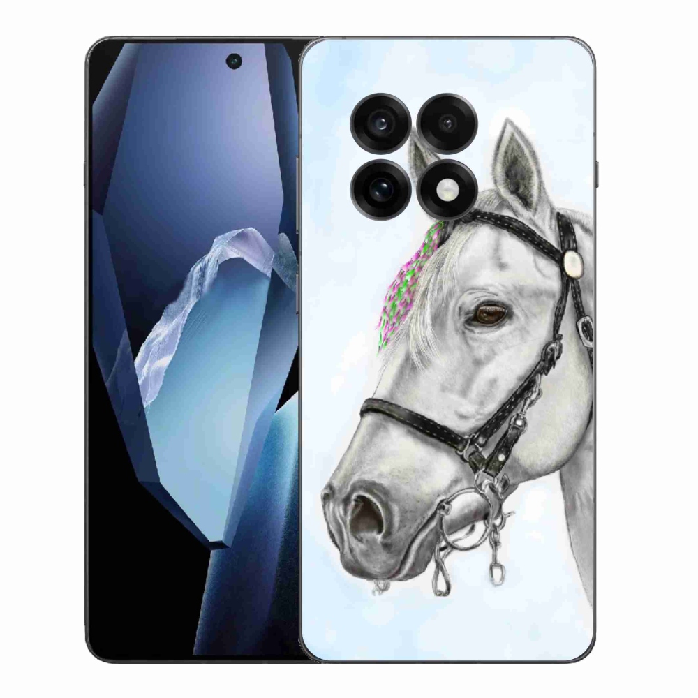 Zselés tok mmCase a One Plus 13R-hez - fehér ló 1