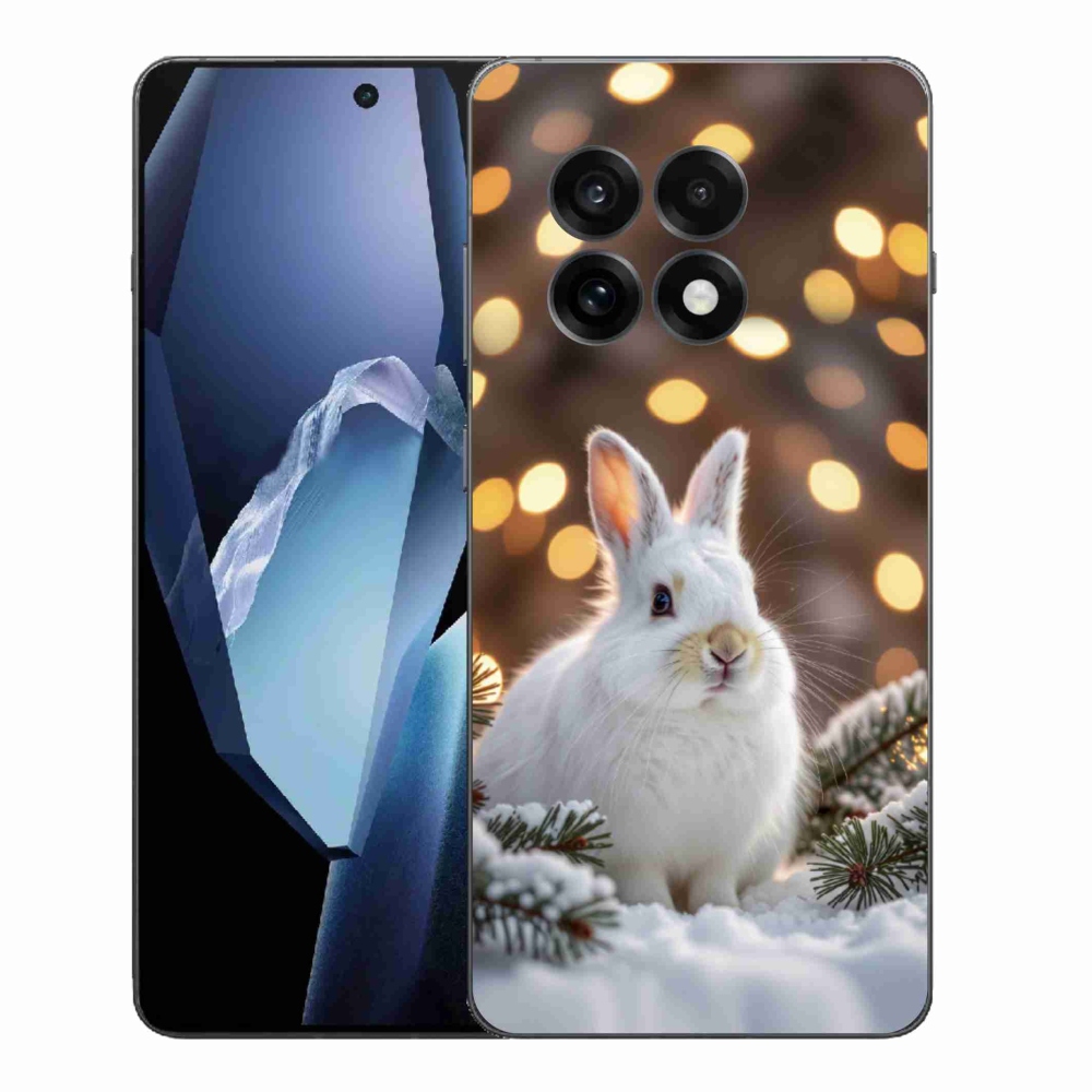 Zselés tok mmCase One Plus 13R-hez - fehér nyúl