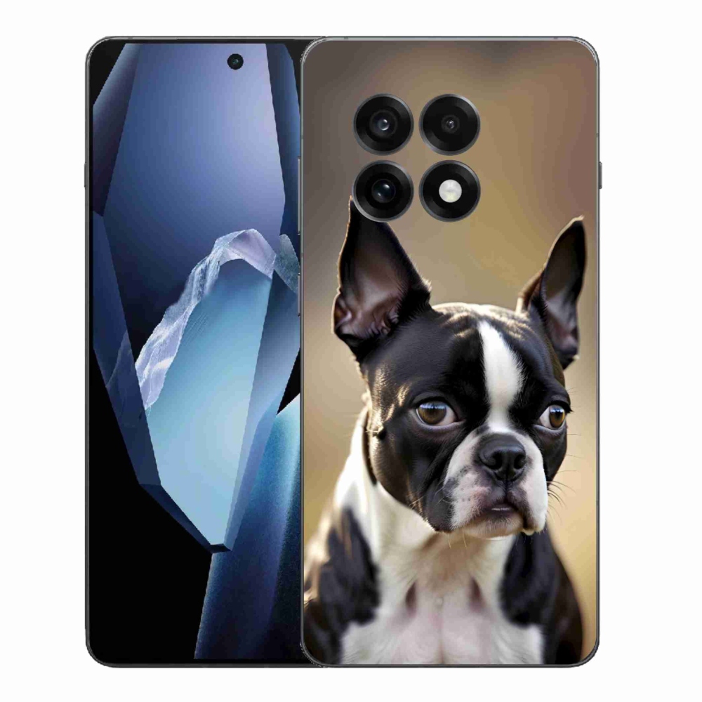 Zselés borítás mmCase a One Plus 13R készülékhez - Boston Terrier