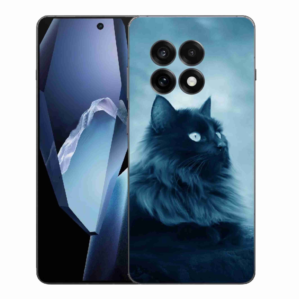 Zselés borítás mmCase a One Plus 13R készülékhez - fekete cat 1