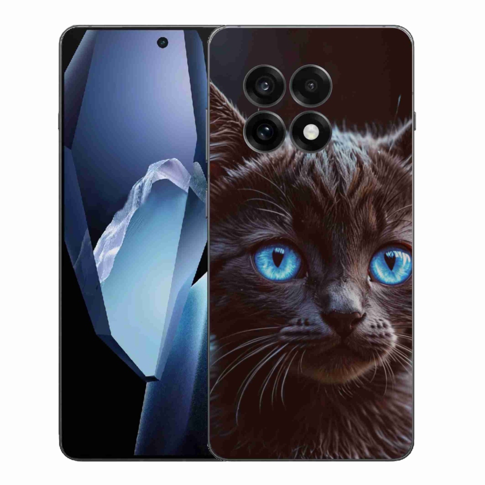 Zselés borítás mmCase One Plus 13R készülékhez - fekete cica 2
