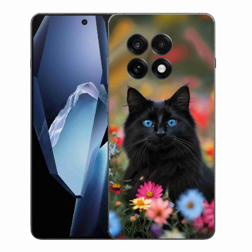 Zselés borítás mmCase One Plus 13R készülékhez - fekete cica 4