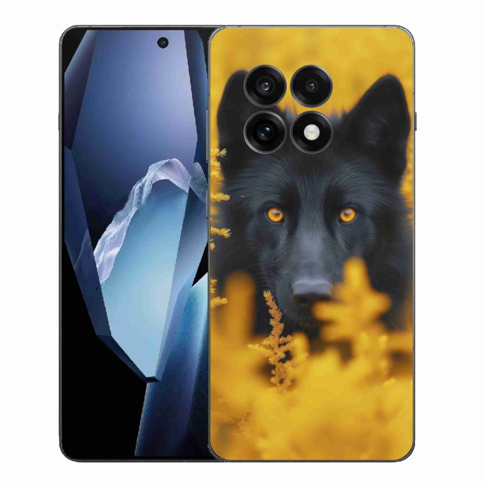 Zselés tok mmCase One Plus 13R-hez - fekete farkas 2