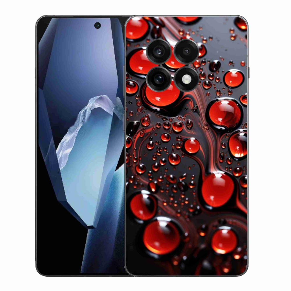 Zselés tok mmCase a One Plus 13R-hez - piros csepp 2
