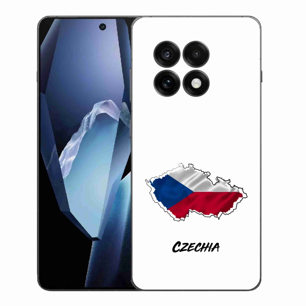 Zselés borítás mmCase a One Plus 13R készülékhez - Csehország fehér háttér
