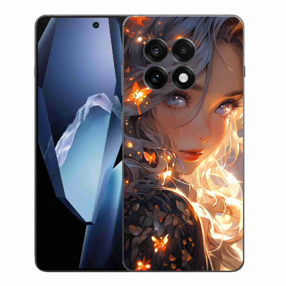 Gél borítás mmCase a One Plus 13R készülékre - lány és pillangók
