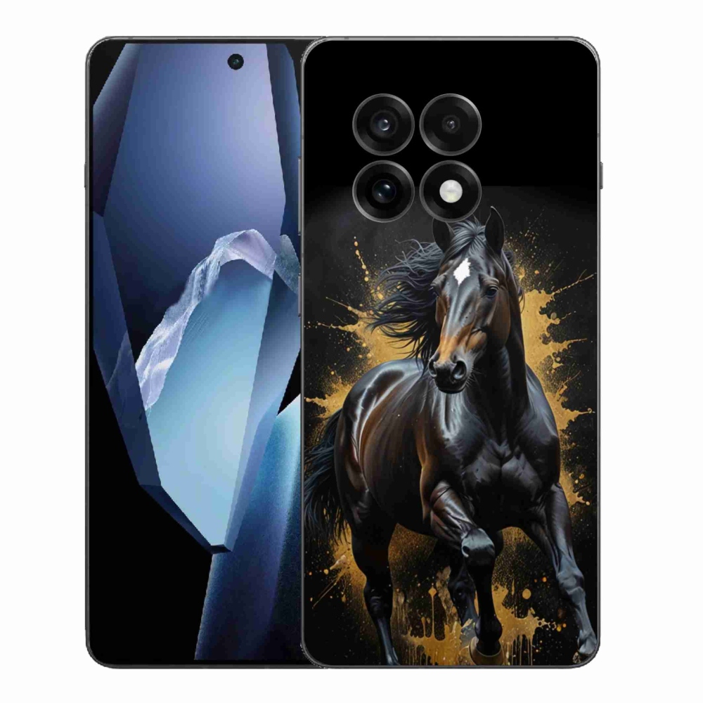 Zselés borítás mmCase for One Plus 13R - elegáns fekete ménes