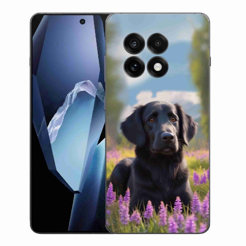 Zselés borítás mmCase One Plus 13R készülékhez - elegáns fekete retriever