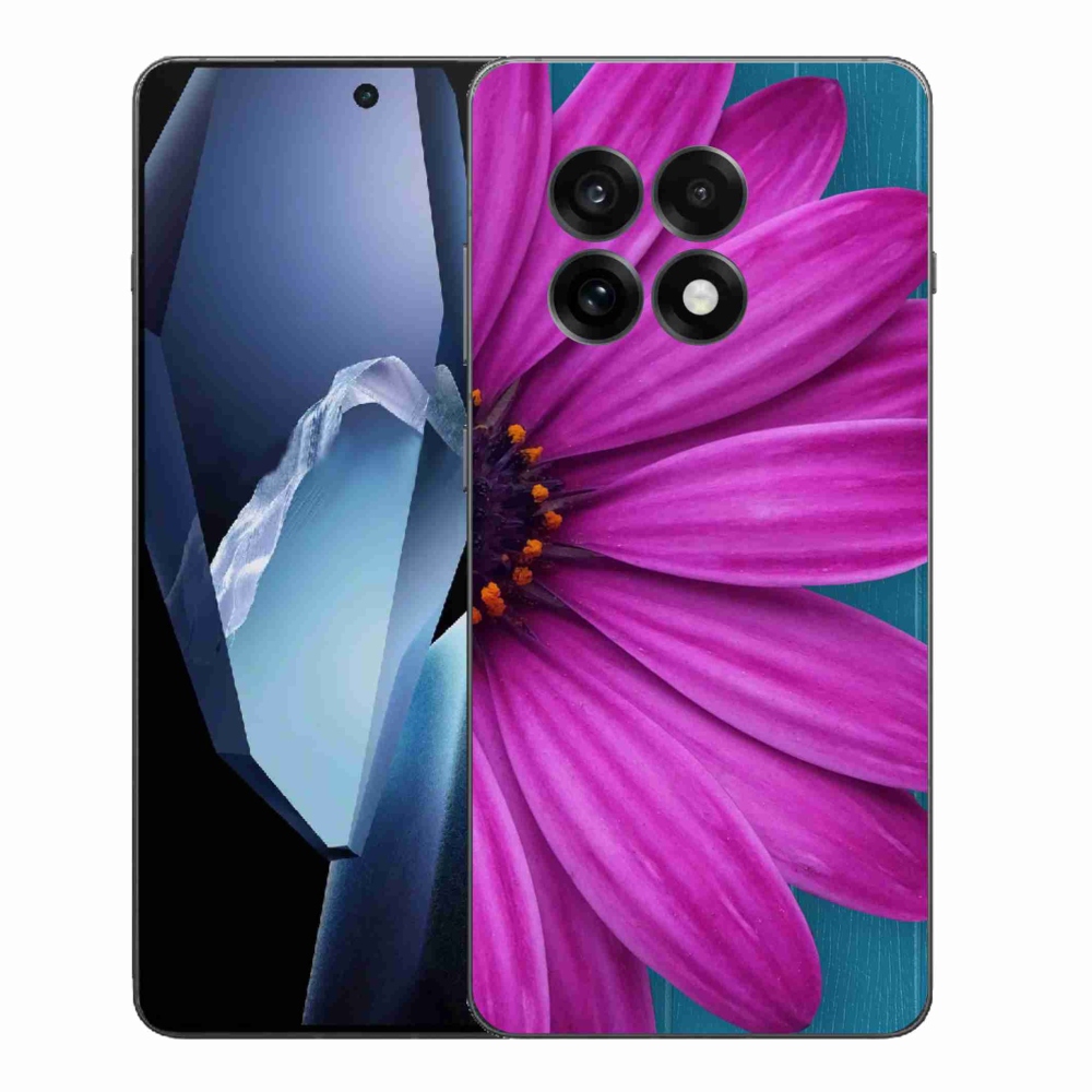 Zselés tok mmCase One Plus 13R-hez - lila margaréta
