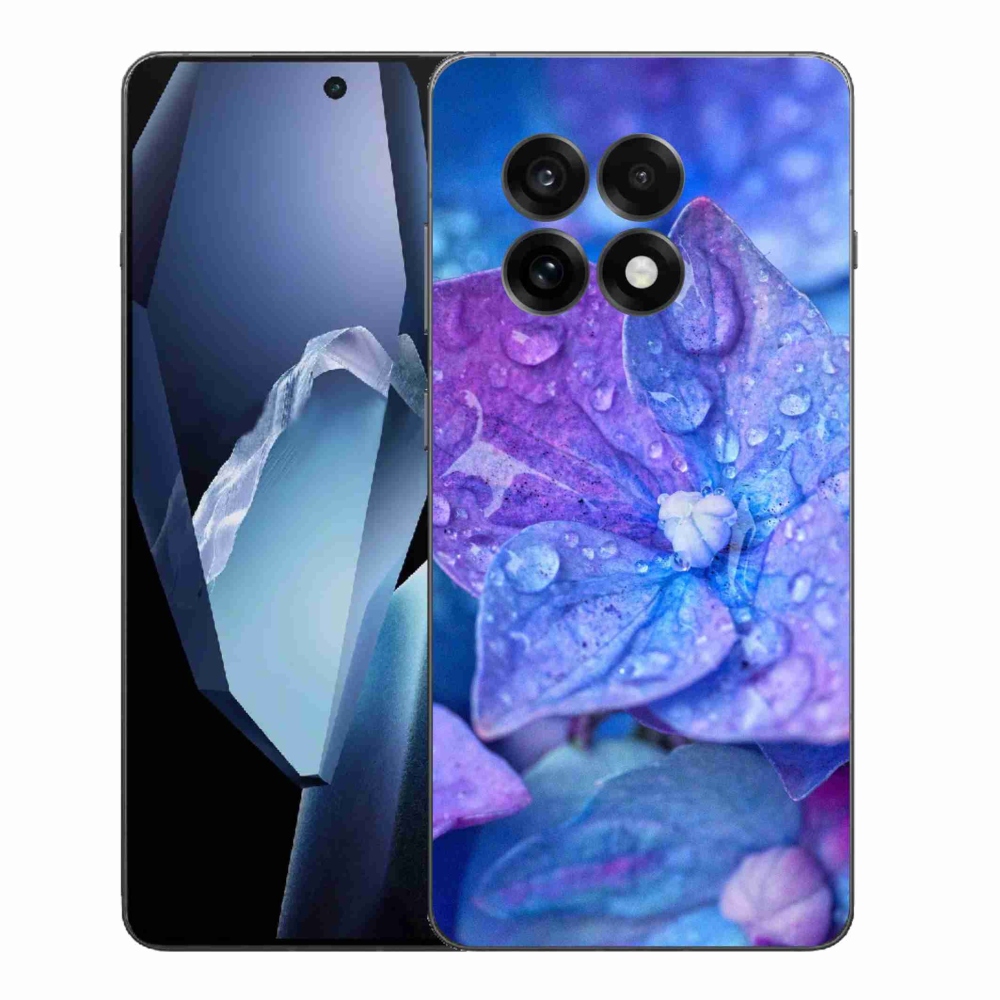 Zselés tok mmCase One Plus 13R készülékhez - lila virág