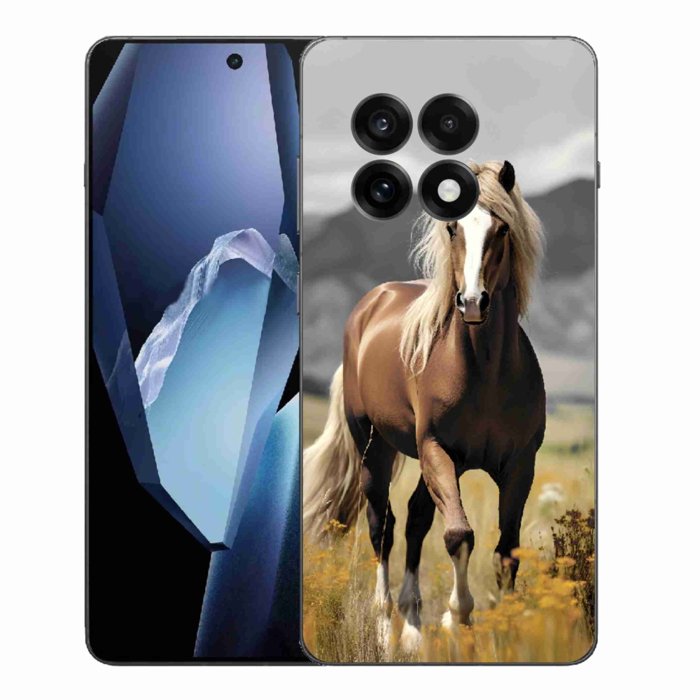 Zselés tok mmCase One Plus 13R-hez - barna ló 1