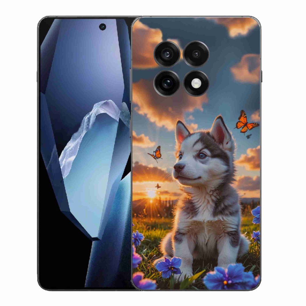 Zselés borítás mmCase a One Plus 13R készülékhez - husky a naplementében