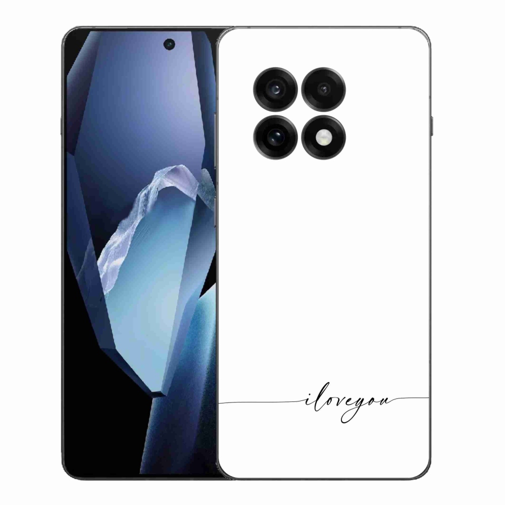 Gél borítás mmCase a One Plus 13R készülékre - Szeretlek fehér háttérrel