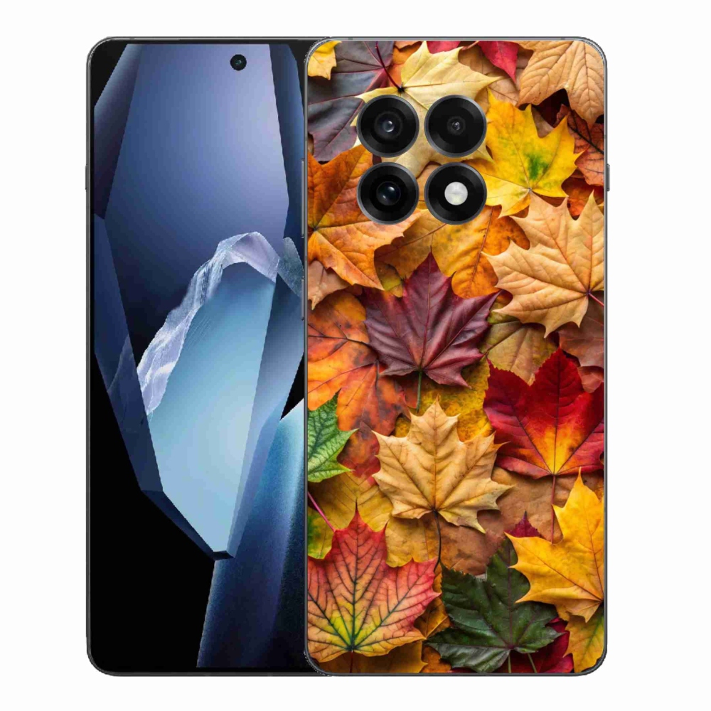 Zselés tok mmCase a One Plus 13R készülékhez - juharlevelek 2