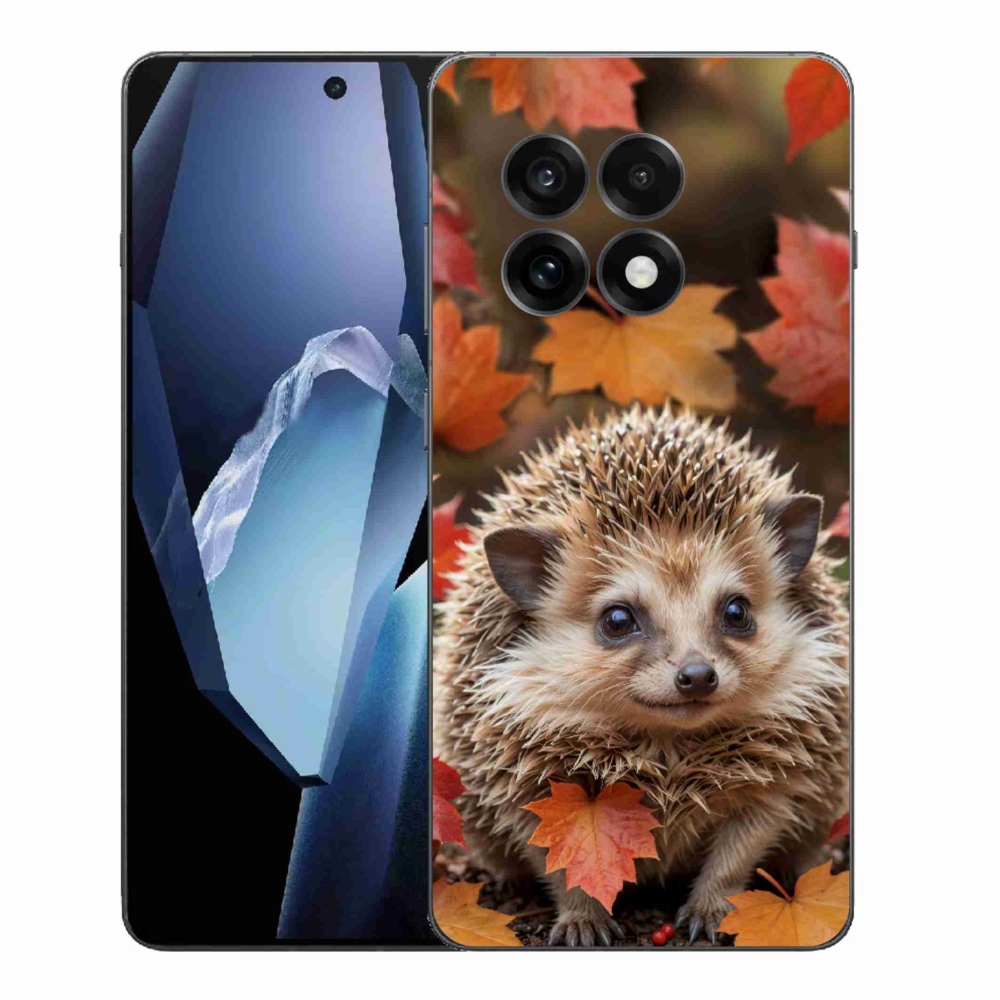 Zselés borító mmCase a One Plus 13R-hez - süni levelekben