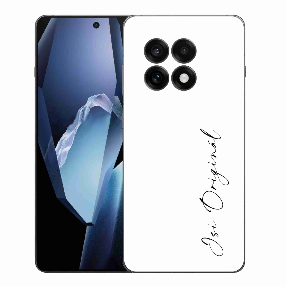 Gél borító mmCase a One Plus 13R-en - te vagy az eredeti fehér háttér