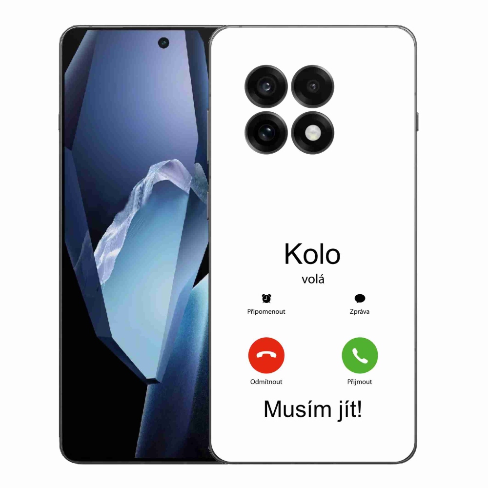 Gél borítás mmCase One Plus 13R - a kerék hívja a fehér hátteret
