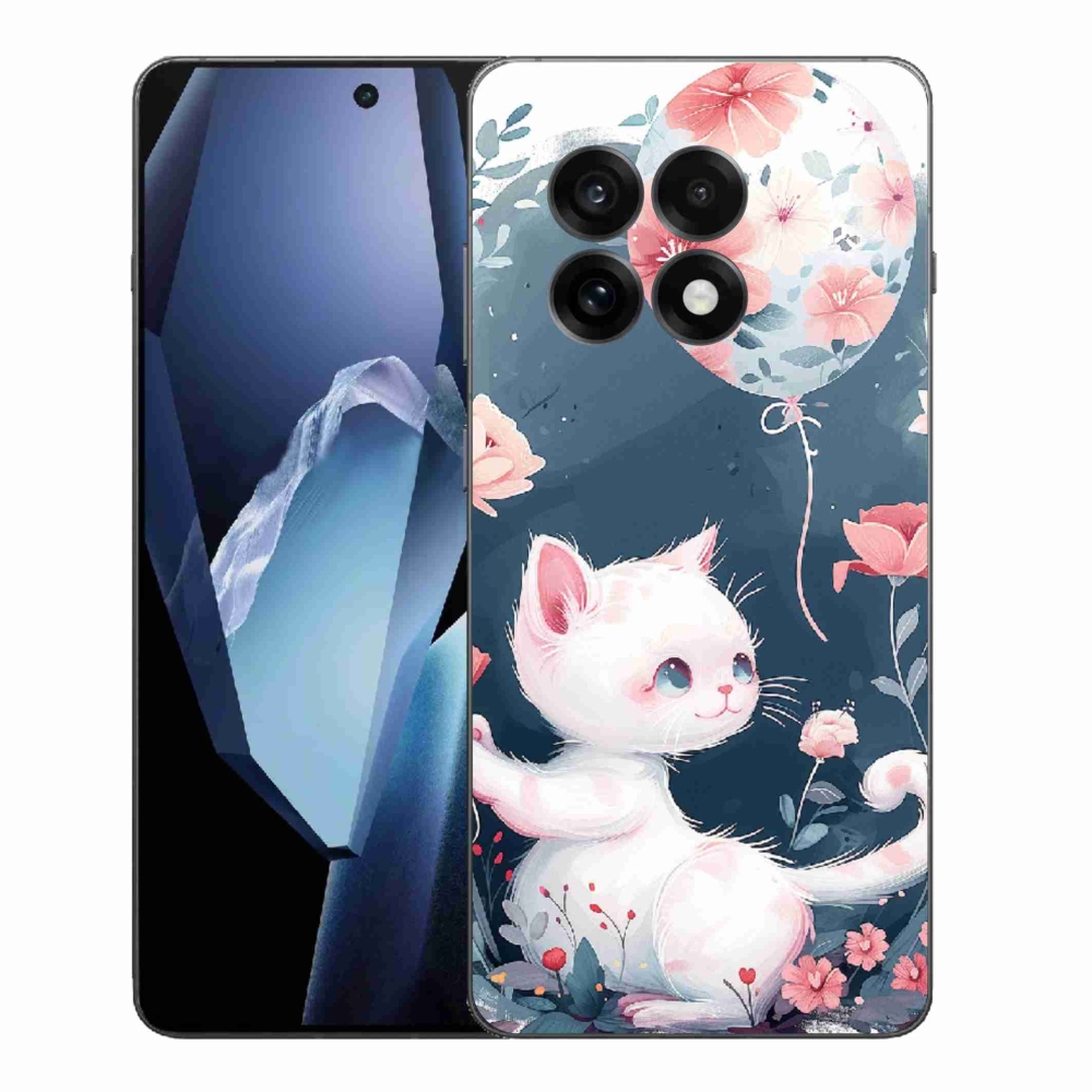 Gél borítás mmCase for One Plus 13R - cica léggömbbel
