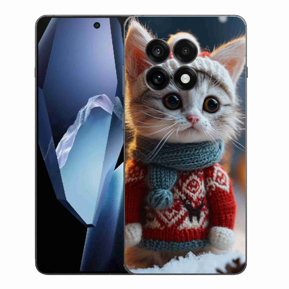 Zselés borítás mmCase a One Plus 13R készülékhez - cica pulóverben