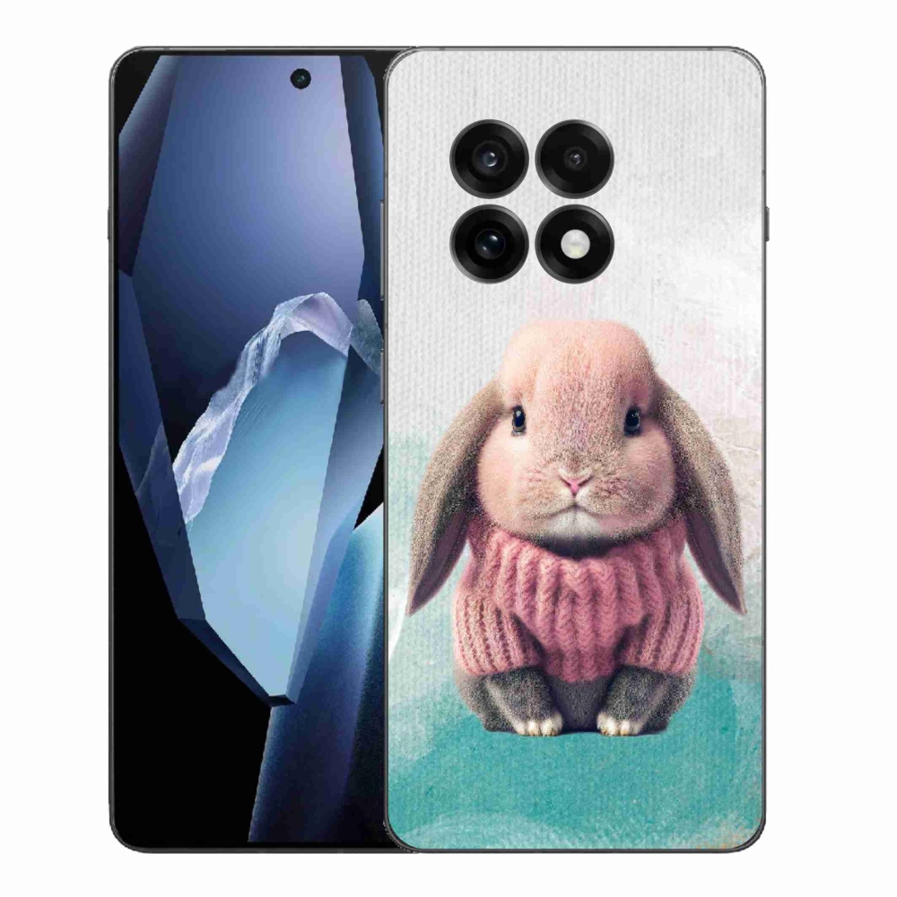Zselés borítás mmCase a One Plus 13R-hez - nyúl pulóverben