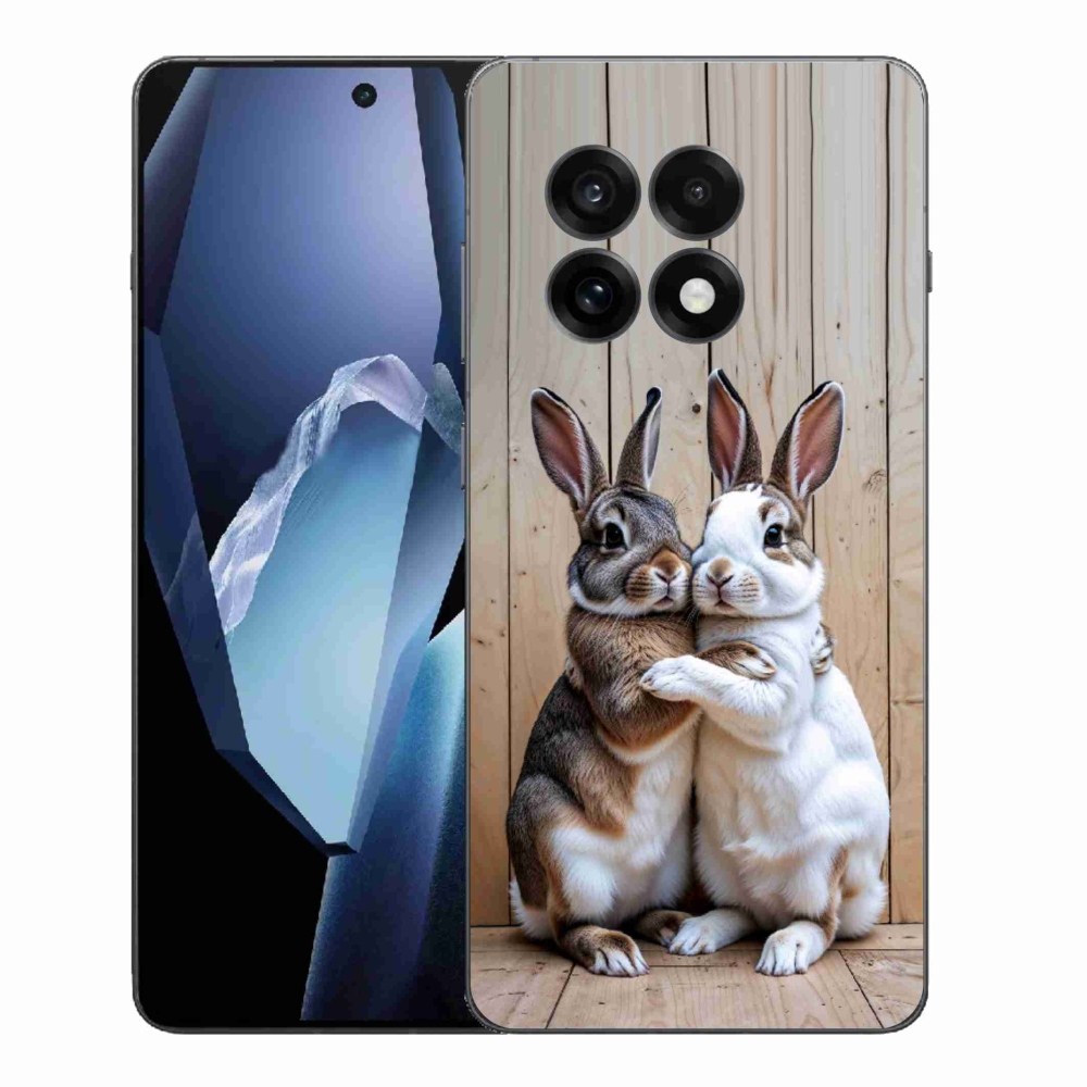 Zselés borítás mmCase a One Plus 13R-hez - nyúlpár