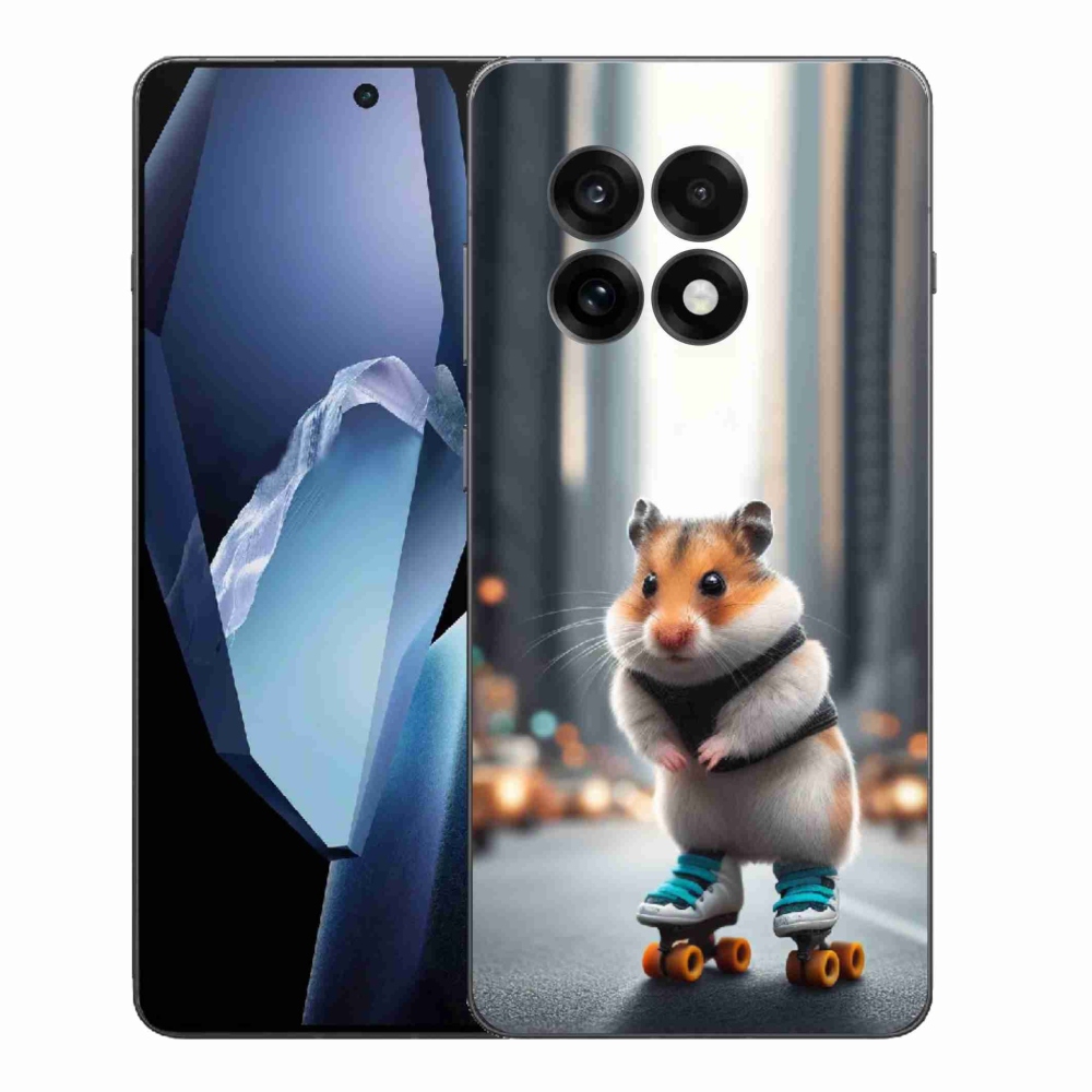 Zselés borítás mmCase for One Plus 13R - hörcsög a korcsolyán
