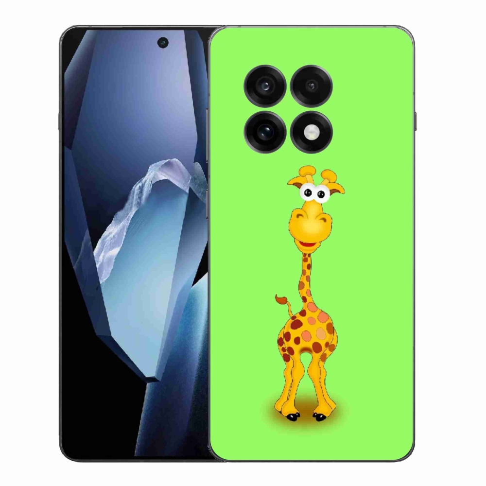 Zselés borítás mmCase a One Plus 13R készülékhez - rajzfilm zsiráf