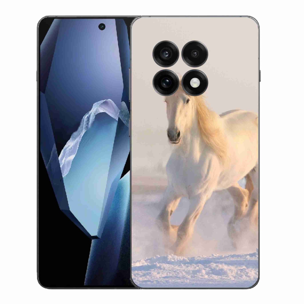Zselés borítás mmCase a One Plus 13R-hez - ló a hóban