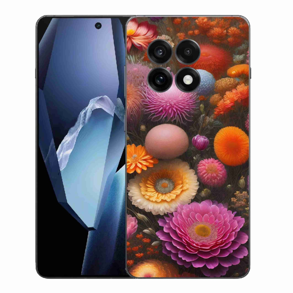 Gél borító mmCase a One Plus 13R készülékre - virágos kompozíció