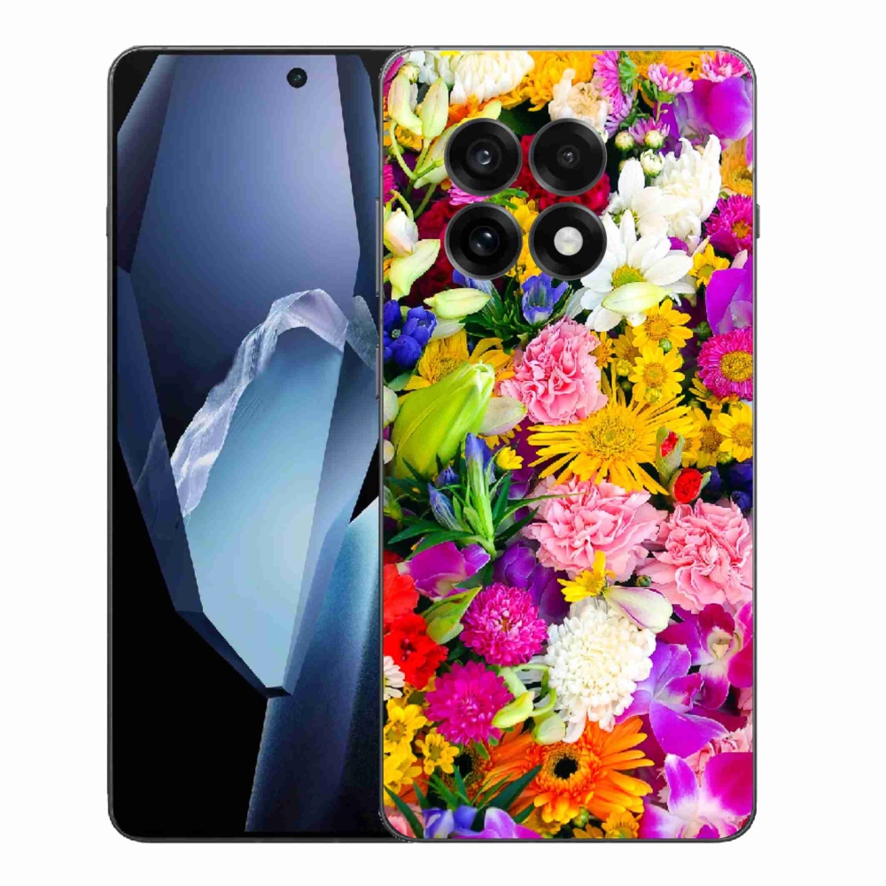 Zselés tok mmCase a One Plus 13R készülékhez - virág 12
